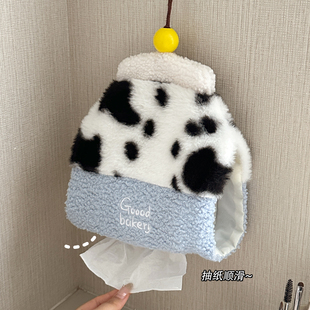 创意抽纸收纳袋家用可挂抽纸套布艺纸巾盒客厅厨房车载悬挂纸巾包