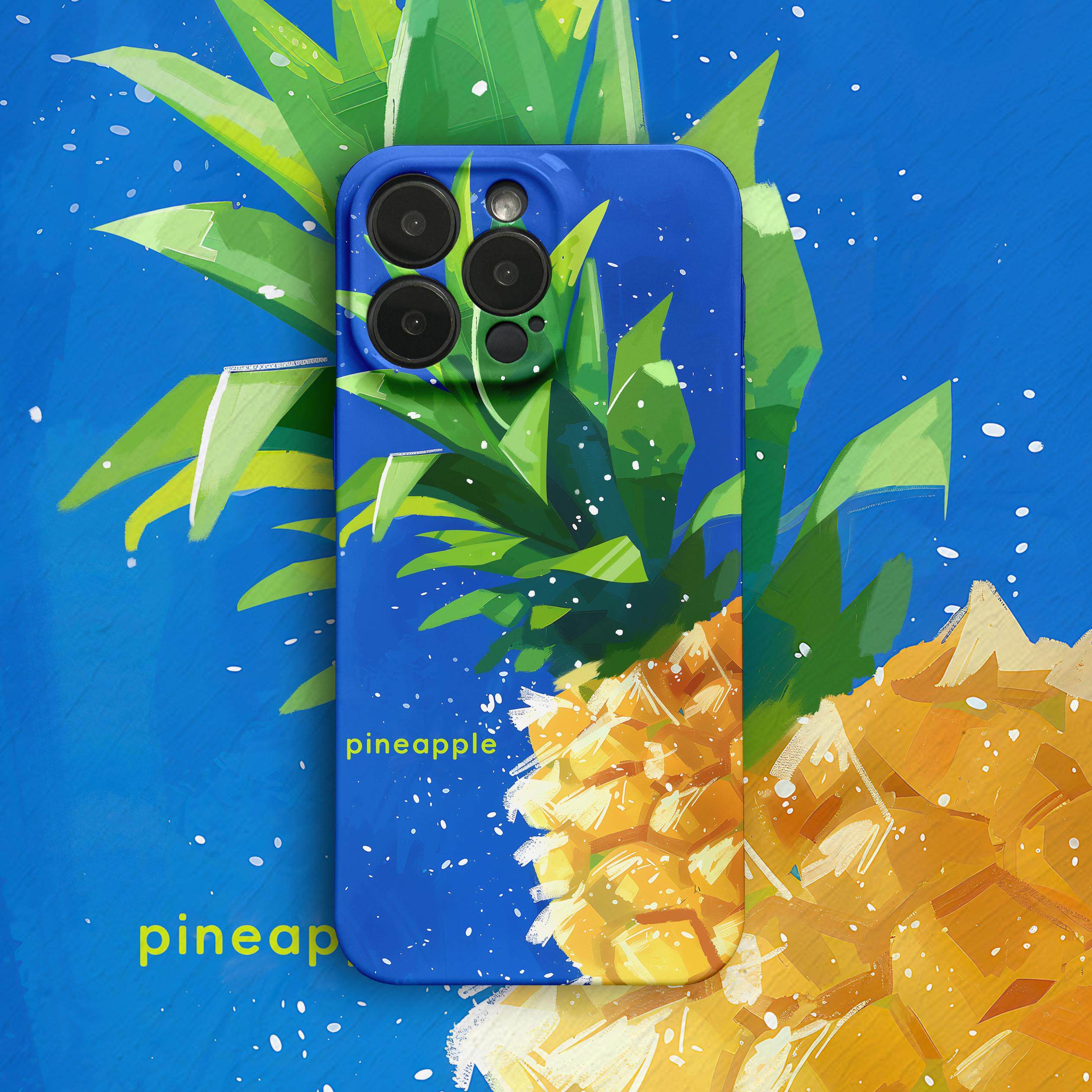 maomao原创 水果系列 菠萝凤梨  适用苹果iPhone15/14/13/12华为小米oppo等安卓型号 菲林插画手机硬壳