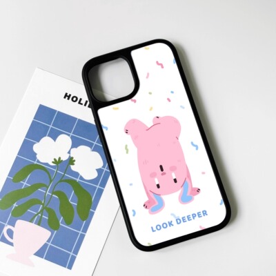 maomao原创 倒立换个角度看世界 苹果iphone16 15 14 13 12 promax超好看全包可爱手机壳小众独特插画