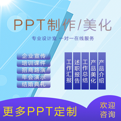 ppt制作代做学生课件美化修改答辩工作总结述职汇报企业宣传路演