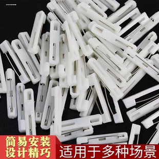 胸牌自粘别针 强力自粘胶工号牌扣针 亚克力牌扣针标牌铭牌回形针