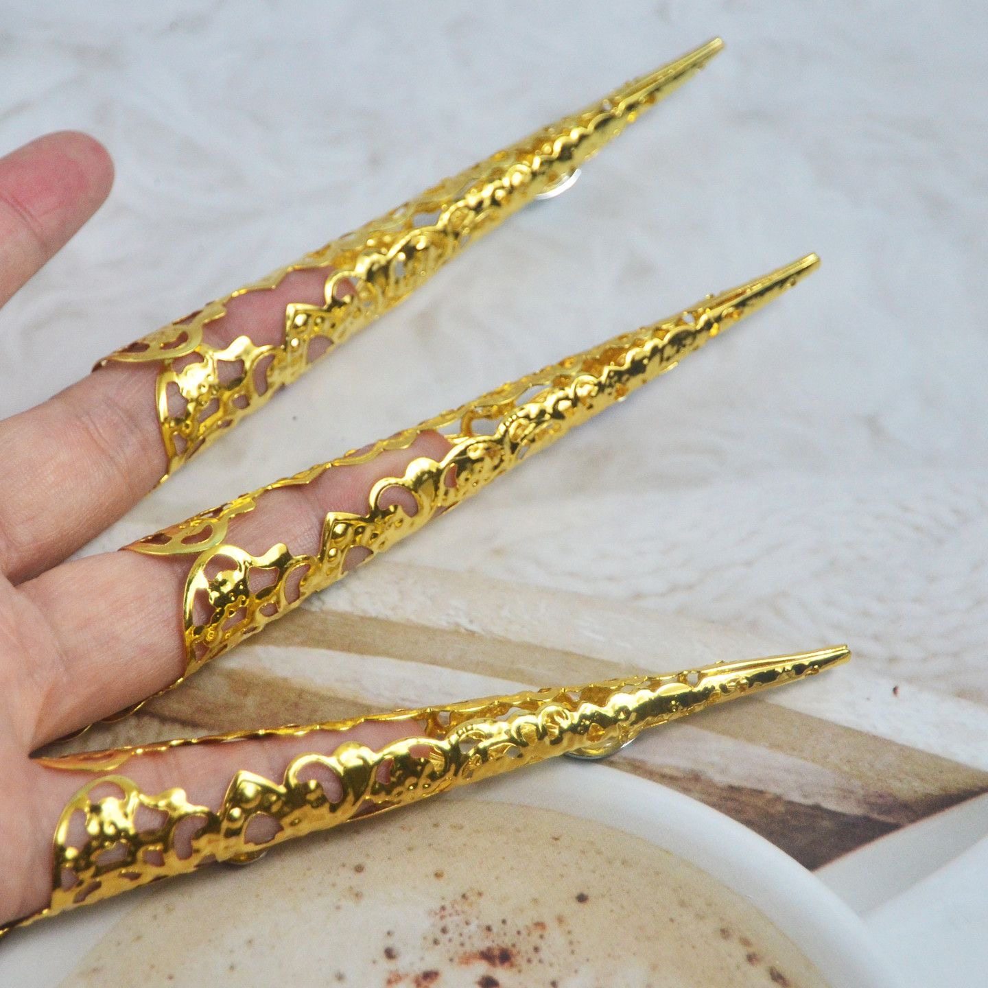 指甲套合金千手观音长指甲套表演道具小学生女孩玩具,饰品/流行首饰/时尚饰品新,戒指/指环,淘宝优惠券,粉丝福利购,淘宝优惠卷