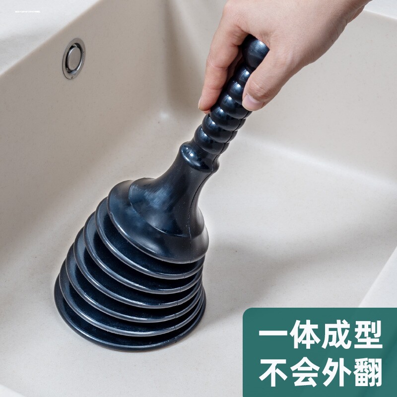 通下水道面盆疏通神器厨房厕所水槽水池堵塞皮搋子地漏水拔子皮吸