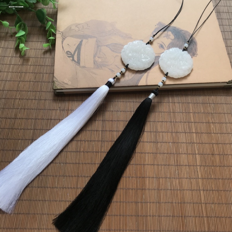 汉服宫绦腰佩道袍腰带配饰玉环丝绦古风男女玉佩穗