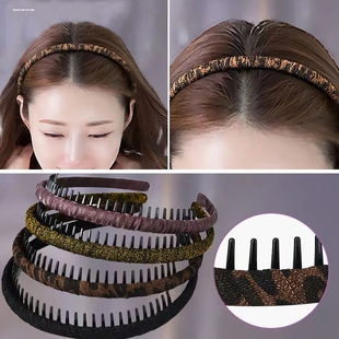 洗脸化妆敷面膜专用的带齿发箍女洗漱防滑刘海碎发发卡细头箍头饰