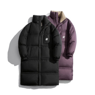 美式 男时尚 复古潮牌中长款 大码 5XL过膝羽绒服男 2025冬装 上新款