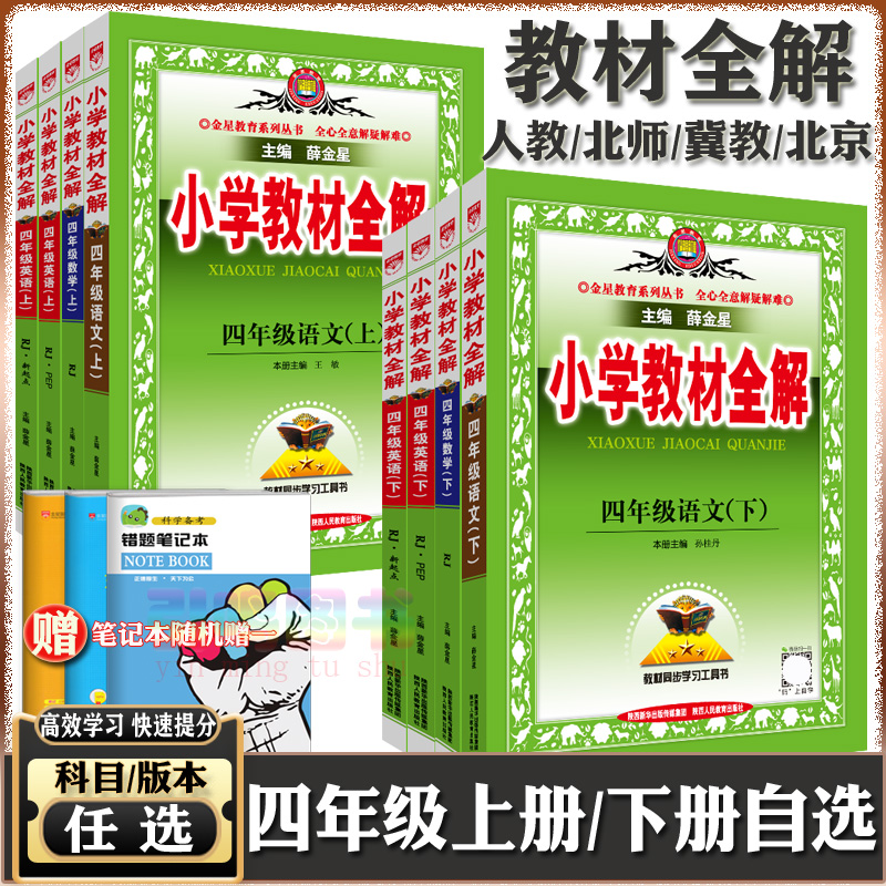 2025小学教材全解人教薛金星语数
