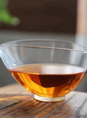 耐热玻璃半月公道杯水滴公杯
