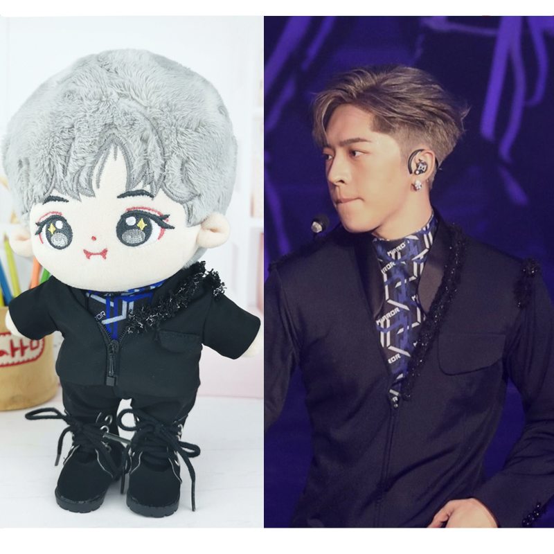 现货娃衣20cm棉花娃娃公仔mirror同款吕爵安edan演唱会西装套装