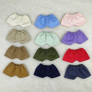 现货娃衣10cm15cm20cm40棉花娃娃玩偶公仔休闲裤 子黑蓝米色 百搭裤