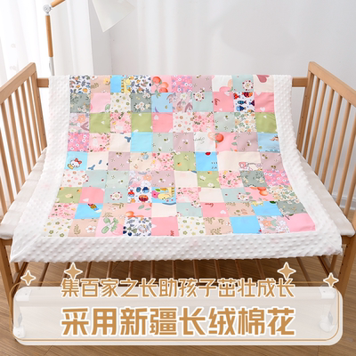 宝宝百家被成品手工棉花被子纯棉婴儿包被儿童夏凉被加厚四季盖被