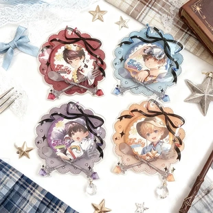 动漫挂件餐盘谷美吧唧袋徽章谷子收纳袋谷美拍照道具挂件蝴蝶结