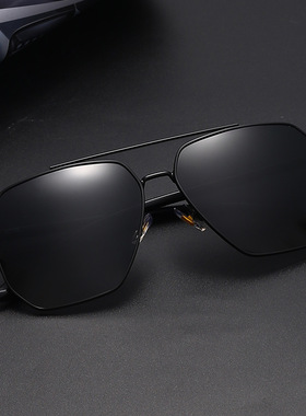 偏光太阳镜男款高端防紫外线开车黄色镜片墨镜防强光方框钓鱼眼镜