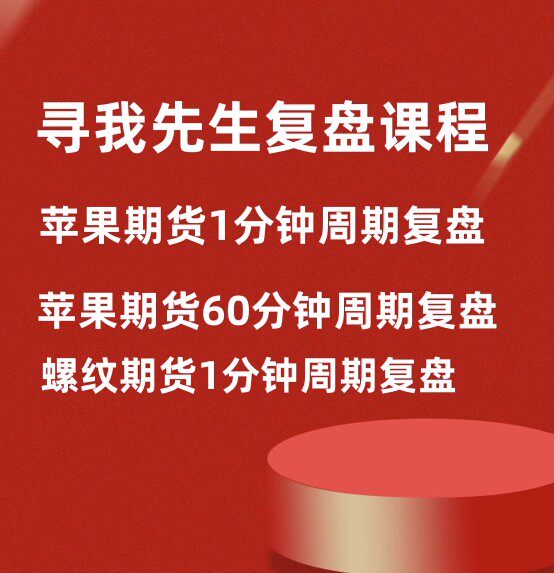 寻我先生苹果期货1分钟60分钟螺纹期货1分钟复盘视频教程商品期货