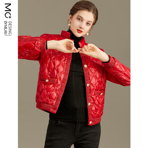 新款高端立领轻薄羽绒服INS外套