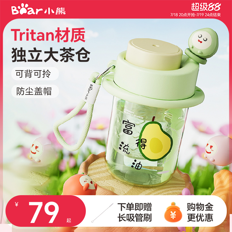 tritan健康材质，可背可拎