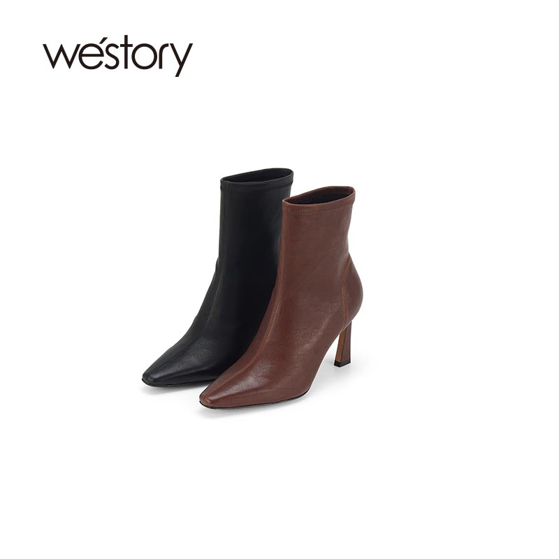 女士踝靴高跟westoryAQUAZZURA