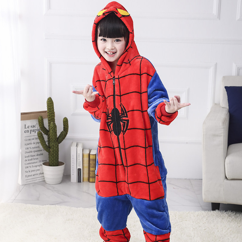 儿童连体睡衣女童男童恐龙卡通珊瑚绒可爱萌秋冬动物家居服表演服