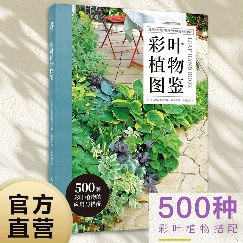 现货 出版社直发  绿手指园艺图书《彩叶植物图鉴》(日) 荻原范雄主编; 药草花园 陆蓓雯译 500种彩叶植物的应用与搭配
