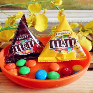 德芙MM豆牛奶花生巧克力味儿童糖果小包装零食婚庆喜糖散装小吃