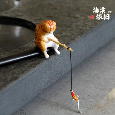 发簪黑檀木日常盘发个性小猫可爱