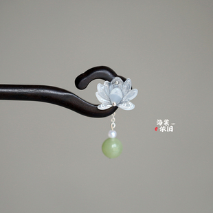 原创【兰亭】新中式发簪黑檀木簪子古风盘发日常百搭旗袍汉服高级