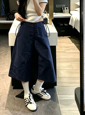 夏季新款孕妇装休闲直筒裤七分裤