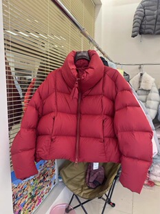 H99530-2026新款小辣椒90白鸭绒羽绒服女短款立领保暖面包服外套