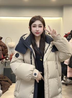 H99133高品长款被子羽绒服2024冬季新款保暖御