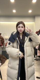 H99133高品长款被子羽绒服2024冬季新款保暖御