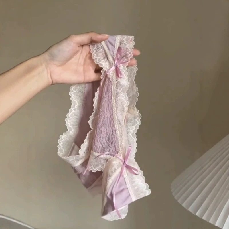 内裤女性感新款2025爆款时尚蕾丝纯欲低腰无痕女士纯棉抗菌裆,女士内衣/男士内衣/家居服,女三角裤,淘宝优惠券,粉丝福利购,淘宝优惠卷