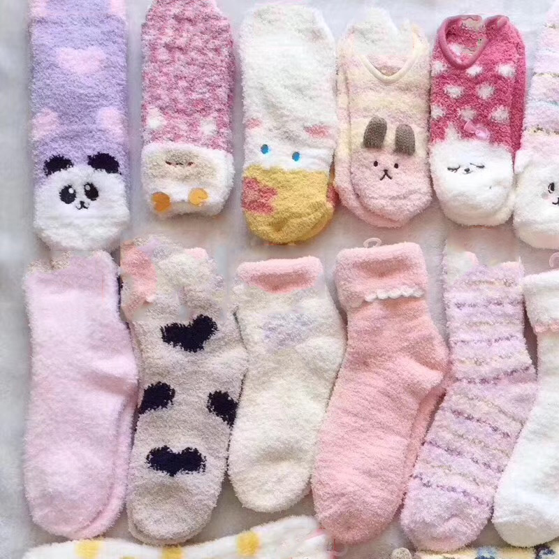 tutu家地板袜珊瑚绒厚毛毛