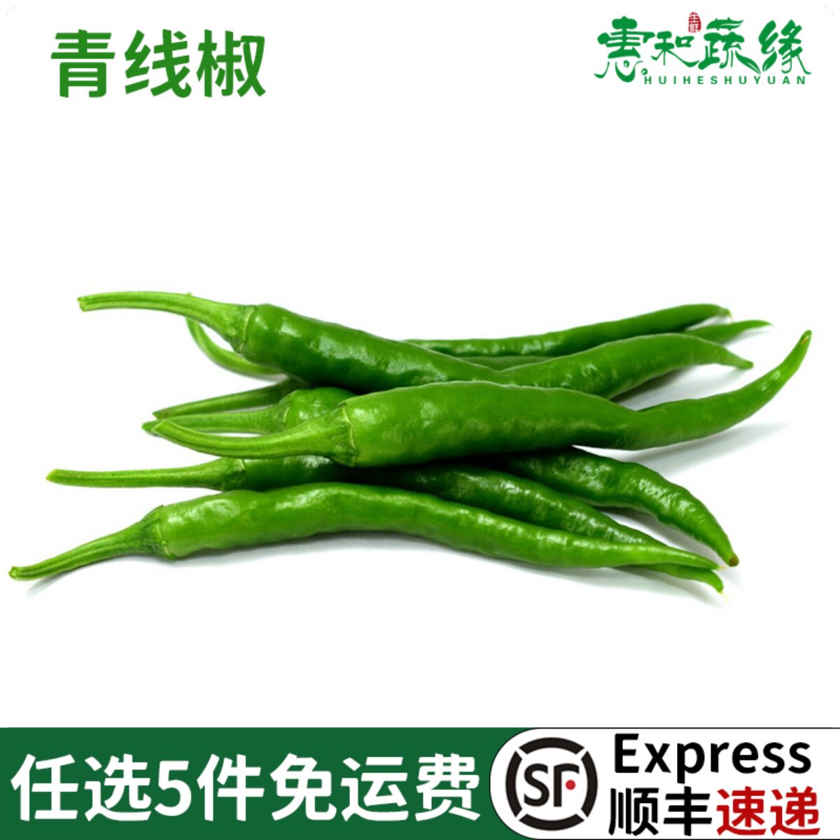 新鲜青线椒500g青辣椒新鲜蔬菜二荆条青海椒中辣长辣椒香辣青椒