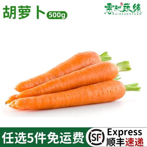 红胡萝卜新鲜农家蔬菜煲汤食材
