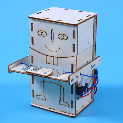科技小制作diy吞币机器人材料包