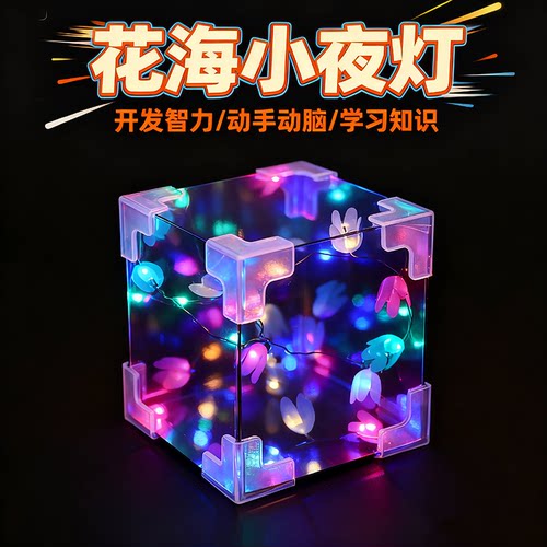 郁金香花海小夜灯物理实验套装
