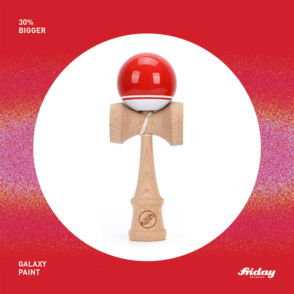 FRIDAY 珍宝系列 加大号 星河红 炫光漆 剑玉 剑球 kendama