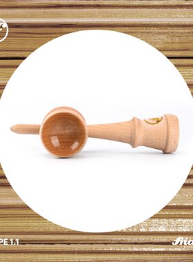 【单独剑柄】FRIDAY狮子剑1.1款 枫木原木 不带球 DIY剑玉KENDAMA