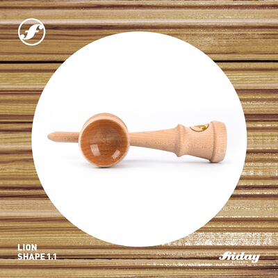 【单独剑柄】FRIDAY狮子剑1.1款 枫木原木 不带球 DIY剑玉KENDAMA
