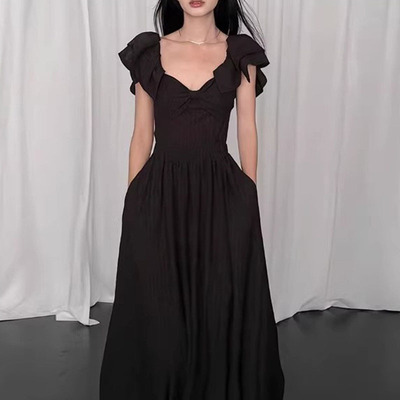 胖mm巨显瘦裙子遮肚子连衣裙