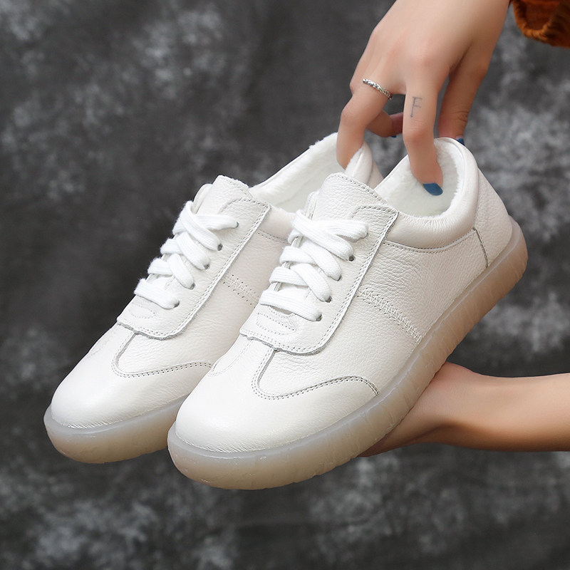 秋冬加绒太极鞋软皮牛筋底真皮太极女鞋太极拳练功鞋武术表演鞋女