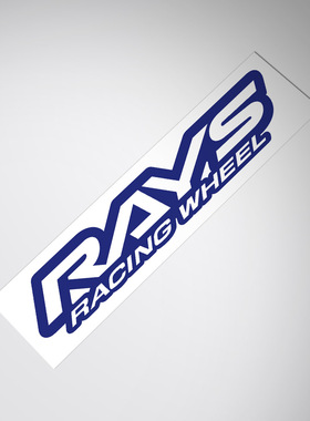 适用于RAYS wheel sticker decal轮毂轮圈改装车贴纸车身泵把贴花
