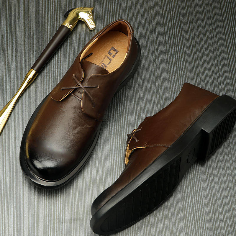外贸结婚真皮牛皮男鞋办公室耐磨外贸新中式帅气爆款运动