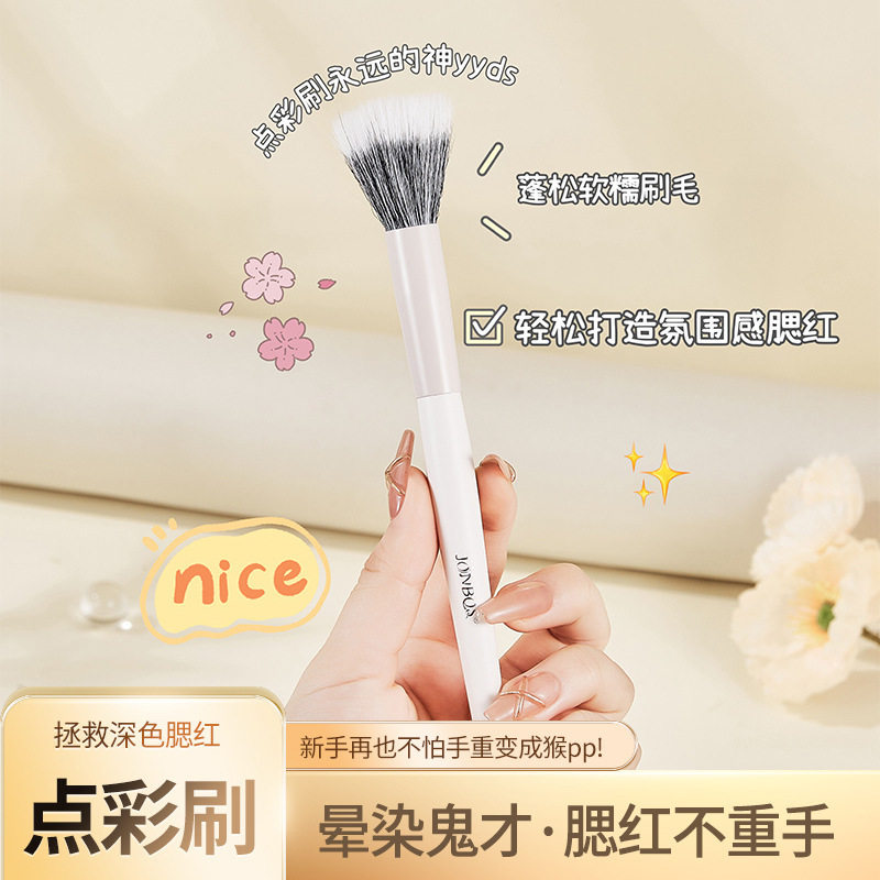 新款推荐木柄腮红刷点彩刷 大号蓬松便携化妆刷化妆师专用美妆