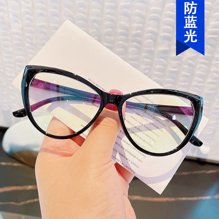 日本cherrykoko复古猫眼防蓝光素颜眼镜框新款平光镜潮流眼镜架