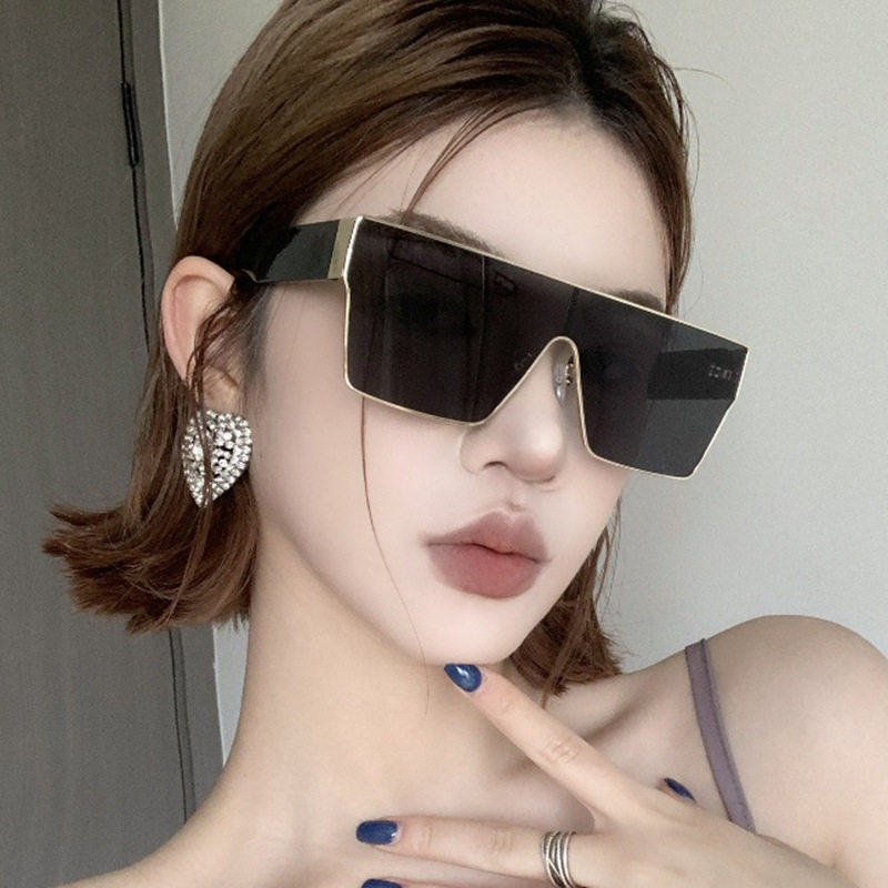 日本cherrykoko方形连体大框太阳镜新款酒吧蹦迪遮阳墨镜女潮