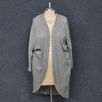 A collection of 160-180 pounds large-sized foreign trade women's loose and slimming short plush long-sleeved knitted cardigans with a chest circumference of 120 thumbnail 8