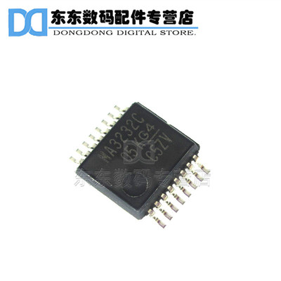 MAX3232CPWR MA3232C 贴片 双线收发器 芯片 TSSOP-16