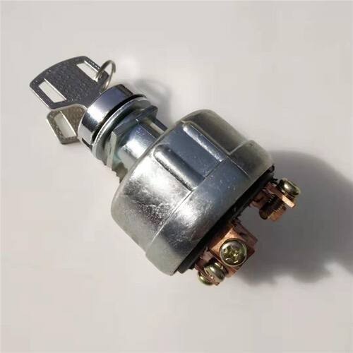 通用JK406B启动点火锁预热起动钥匙开关工程车挖掘机杭州叉