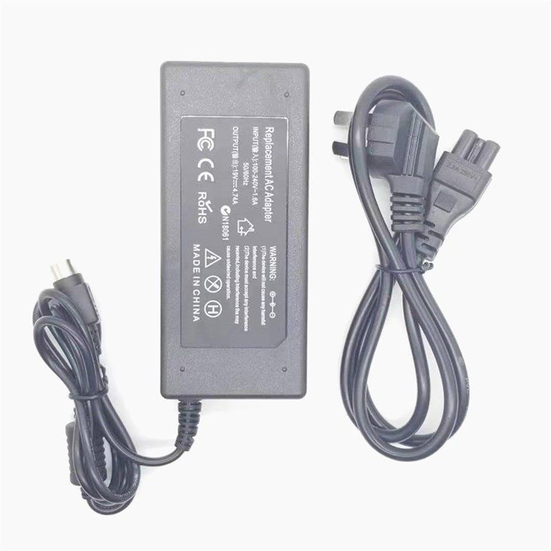 Getac神基X500笔记本型电脑充电器线19V4.74A四针圆孔电源适配器